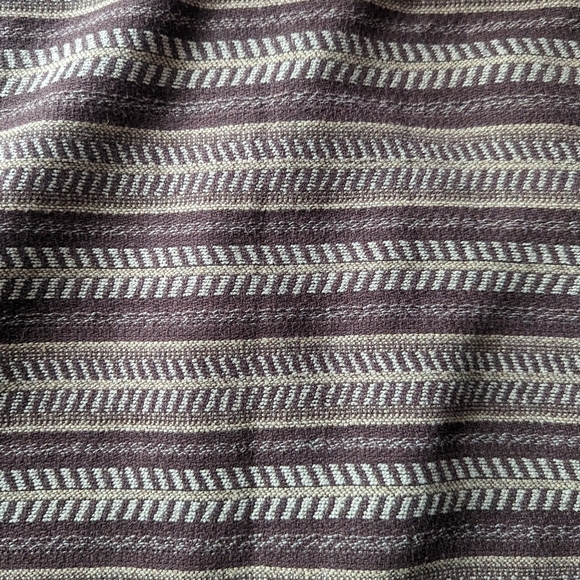 Bob Timberlake Striped Mini Skirt Size 4 Brown Frayed Hem Boho Southwestern - Picture 3 of 10